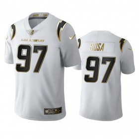 Maillot Homme Los Angeles Chargers Joey Bosa 97 Golden Limited Blanc